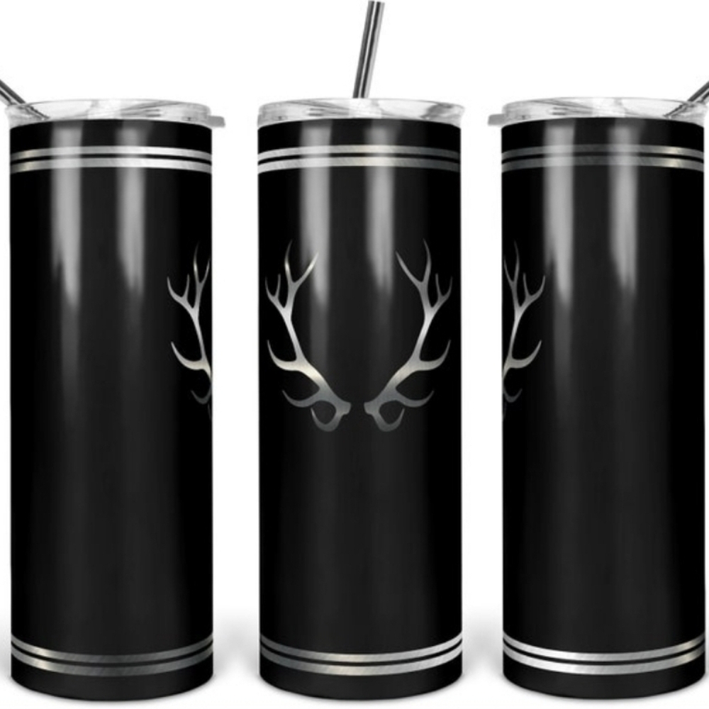 Black Antler Design Stainless Steel Tumbler 30 Ounce